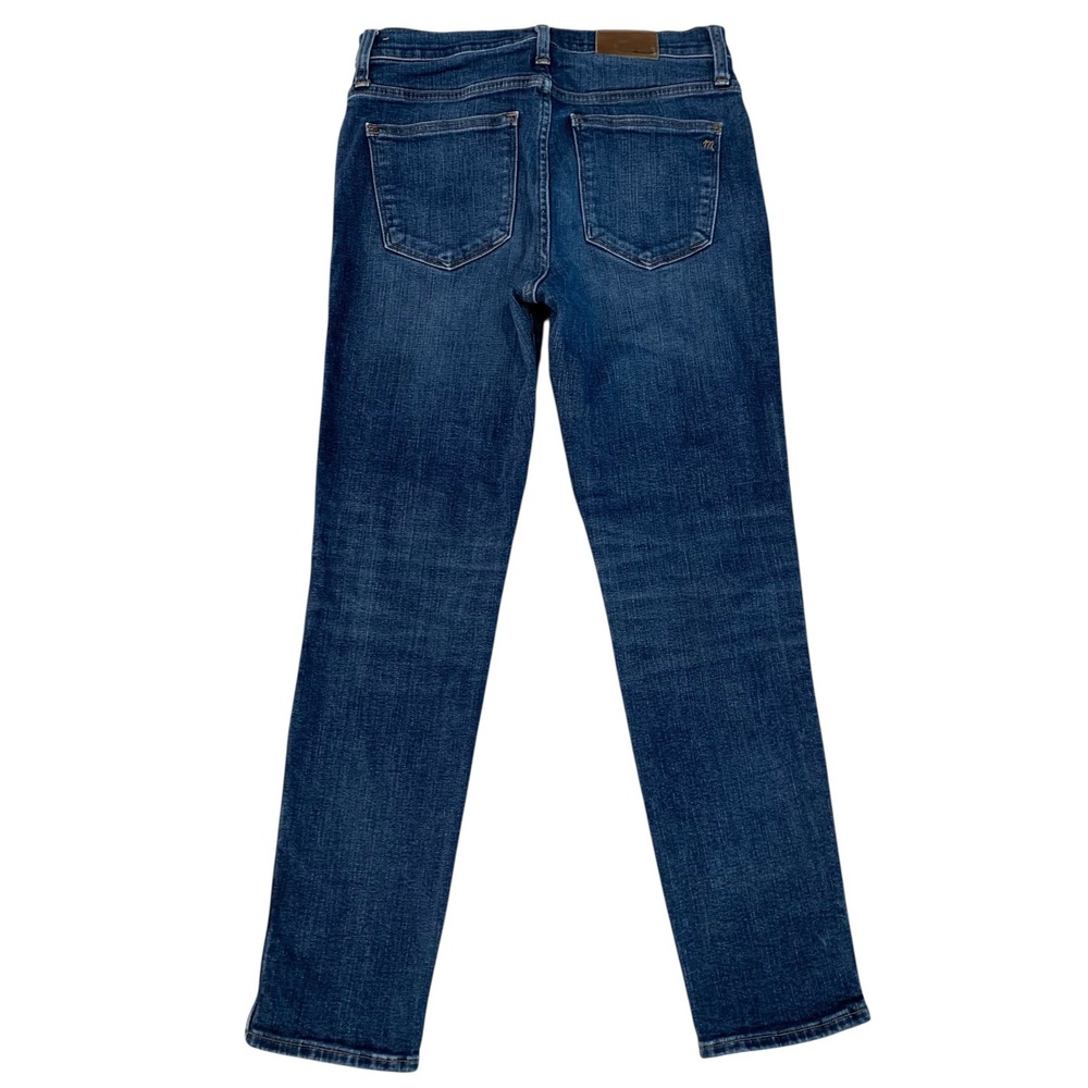 Madewell Womens Size 29 Medium Wash Slim Straight Stretch Jeans Denim 28" Inseam - Picture 2 of 10